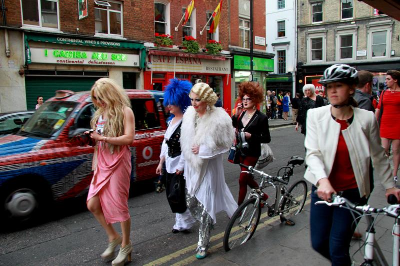 Here's to the Ladies: Old Compton Street, Soho. Photograph by Dan Mangan
